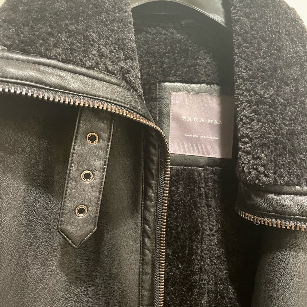 Zara faux leather jacket - Picture 3 of 8